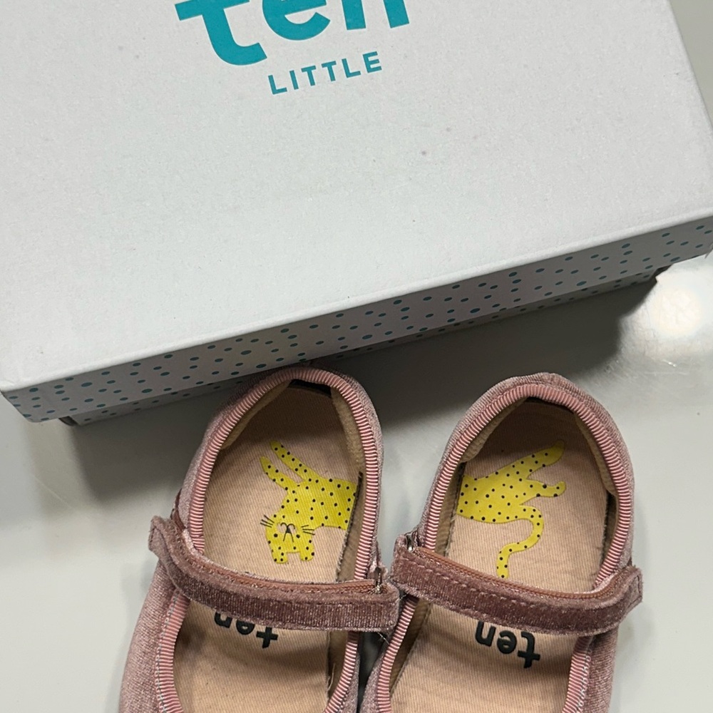 Ten Little Dusty Rose Kids Dress Shoes